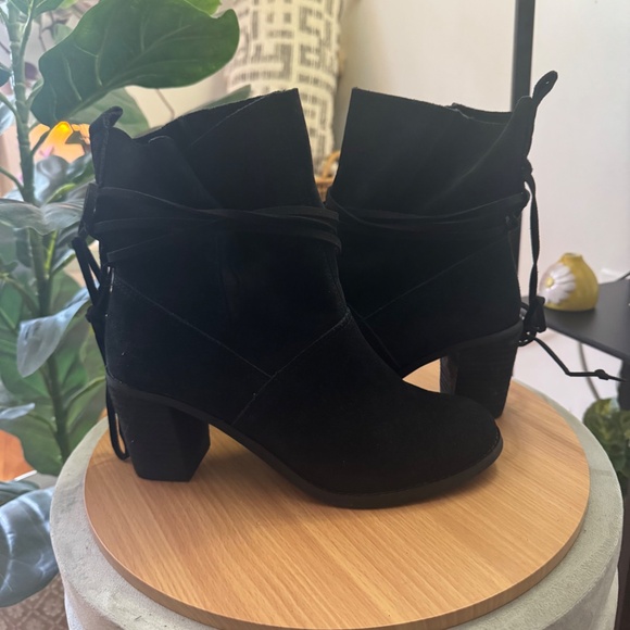 Black Suede Boots - Picture 4 of 5